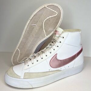 Nike Blazer Mid '77 (GS) Girls Sz 6Y/Wmns 7.5 DA4086-105 White/Pink Glaze Clean!